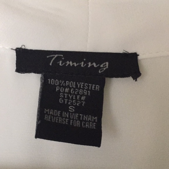 White semi sheer blouse - Picture 5 of 7